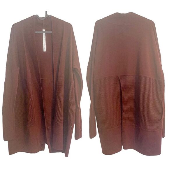 Lululemon Sit In Lotus Wrap Merino Wool In Cassis - Picture 6 of 10